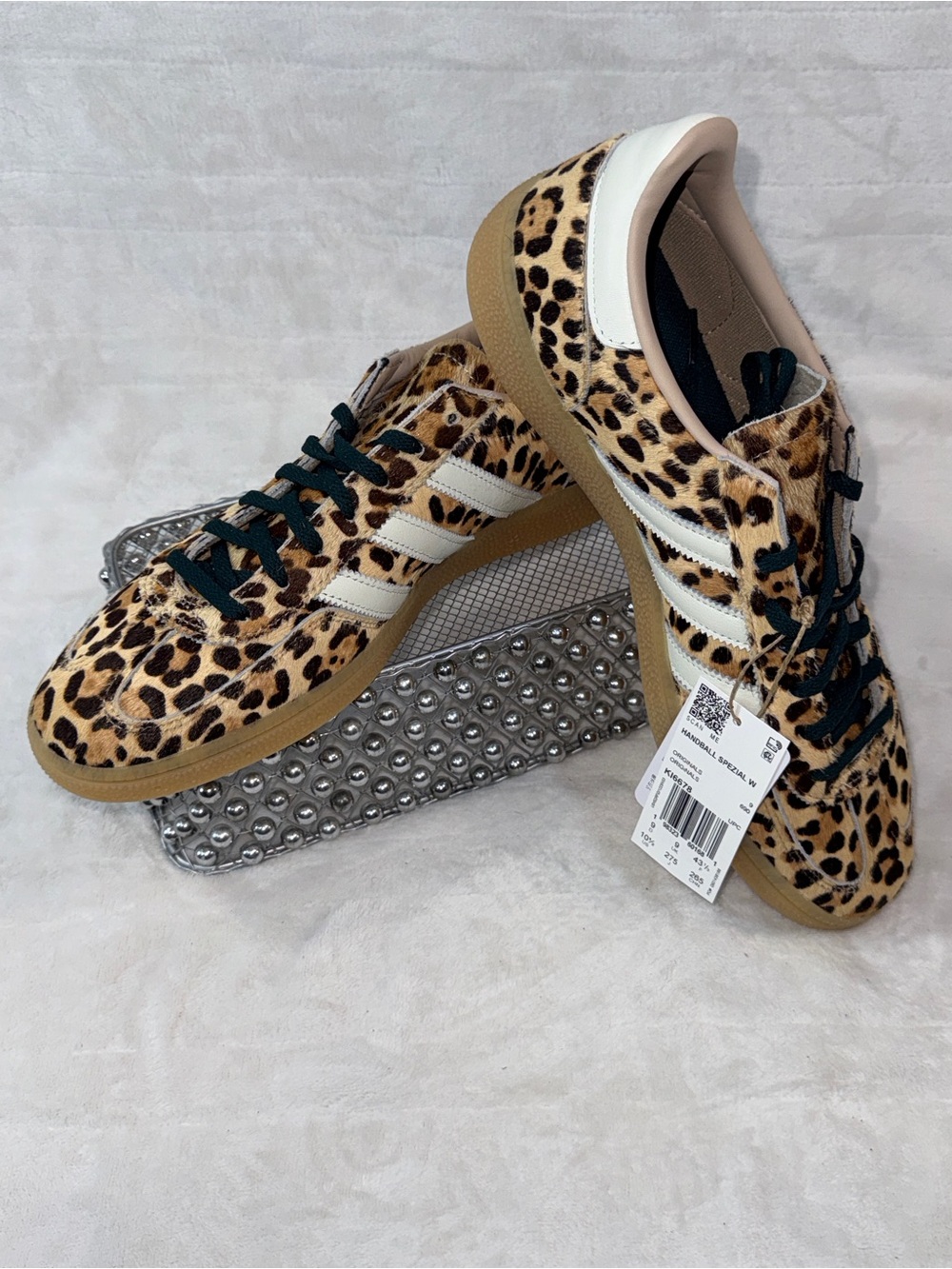 Adidas Handball Spezial W Leopard Sneakers Wmns 10.5/Mens 9 KI6678 - Picture 6 of 16
